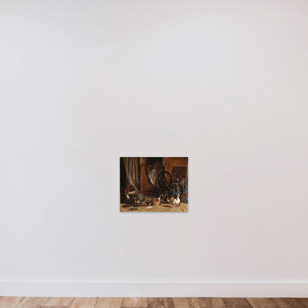 En forstyrret middagssøvn unframed — shown to scale