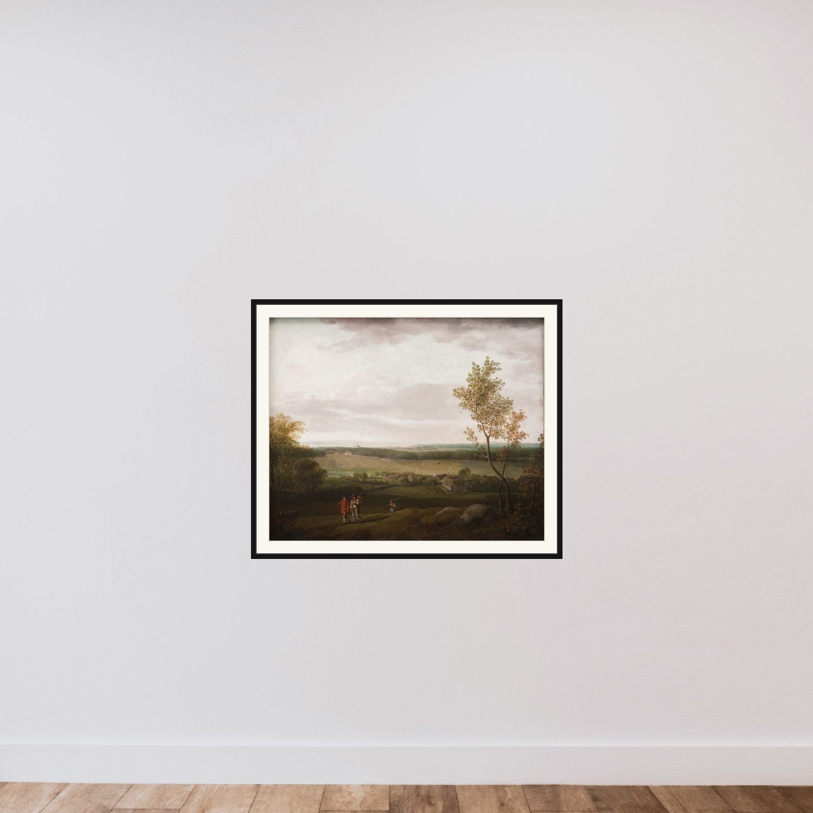 Prospekt af egnen om Jægerspris framed — shown to scale