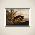 En vildsvinejagt framed