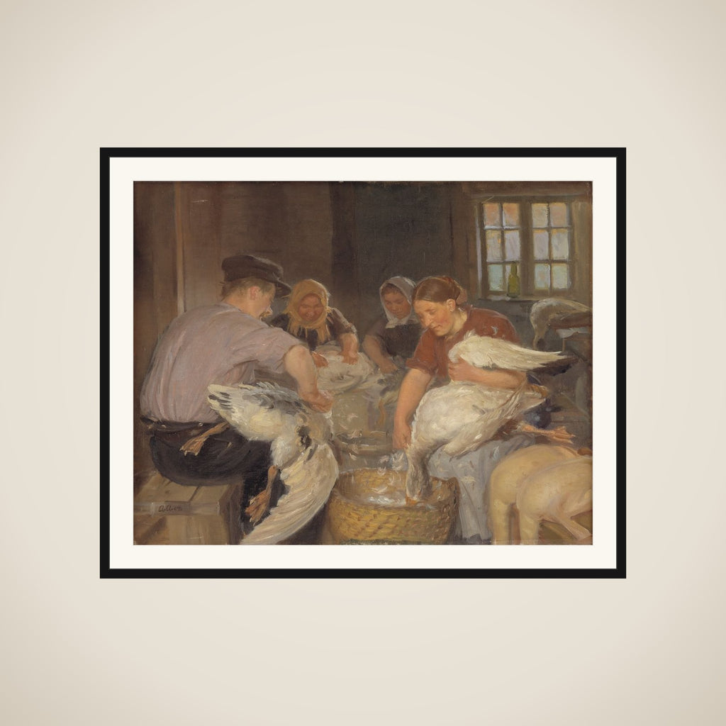 Julegæssene plukkes framed