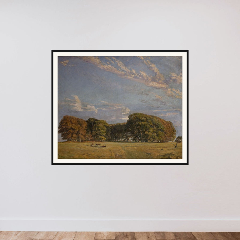 Eremitagesletten framed — shown to scale