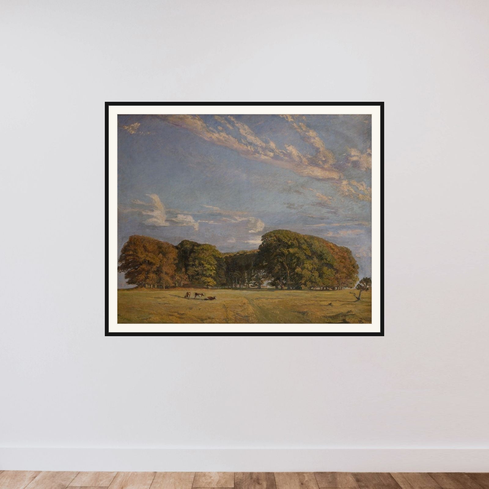 Eremitagesletten framed — shown to scale