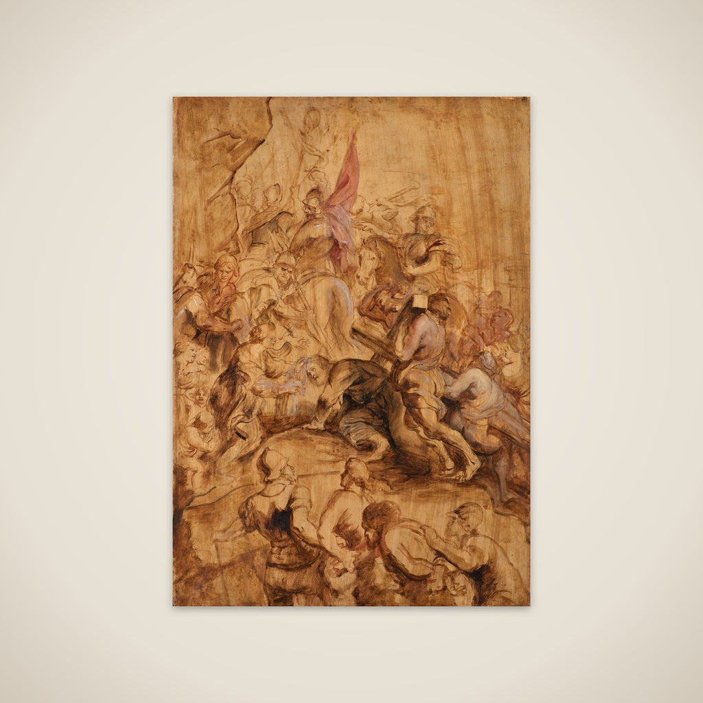 Kristus på vejen til Golgata. Korsbæringen unframed print