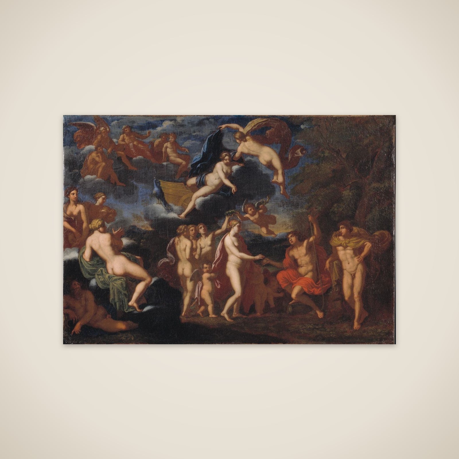 Paris giver Venus æblet unframed print