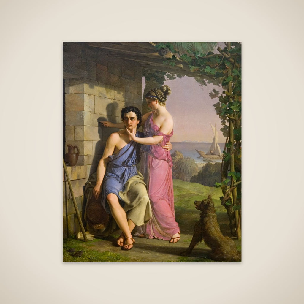 Malerkunstens oprindelse unframed print