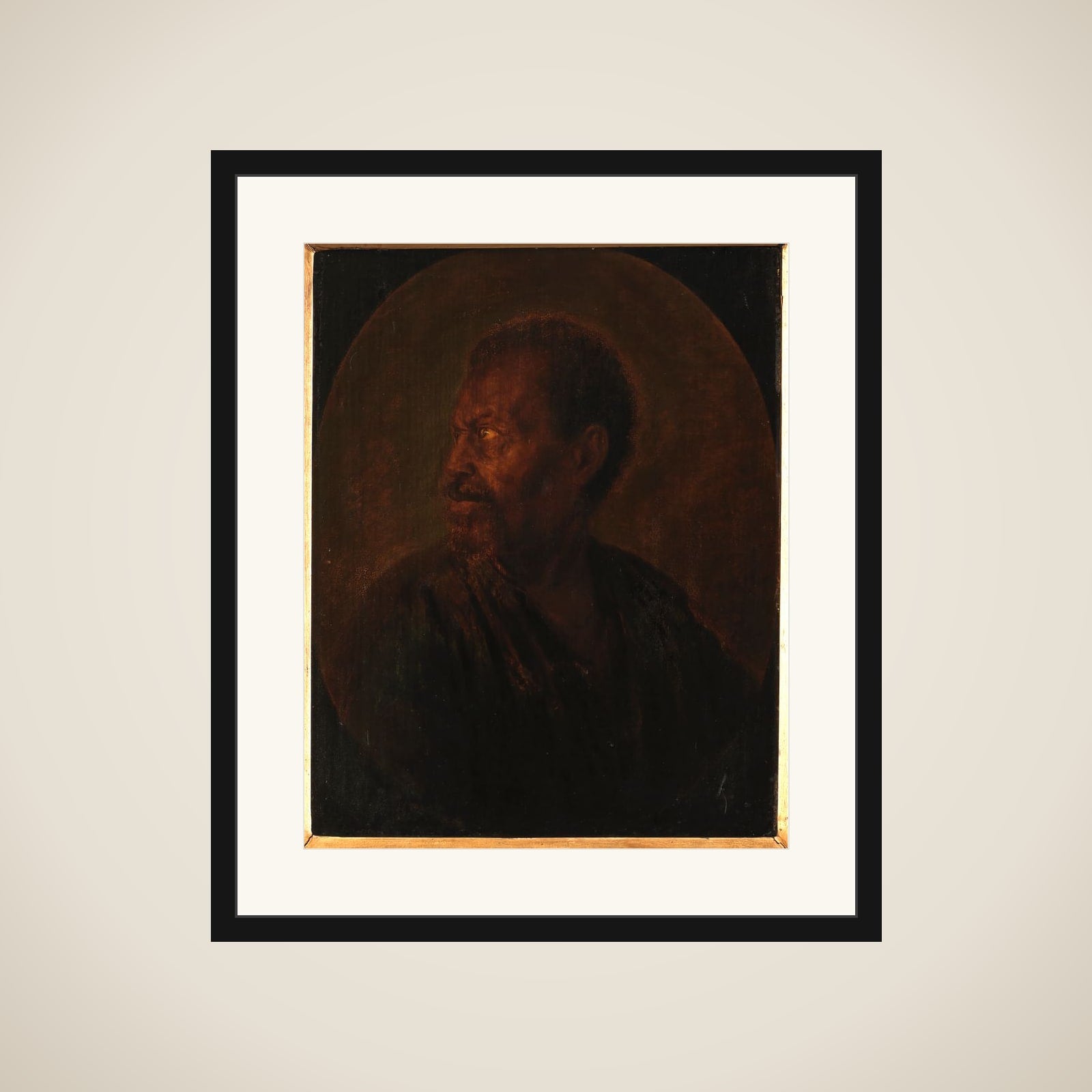 Hoved af en afrikaner framed