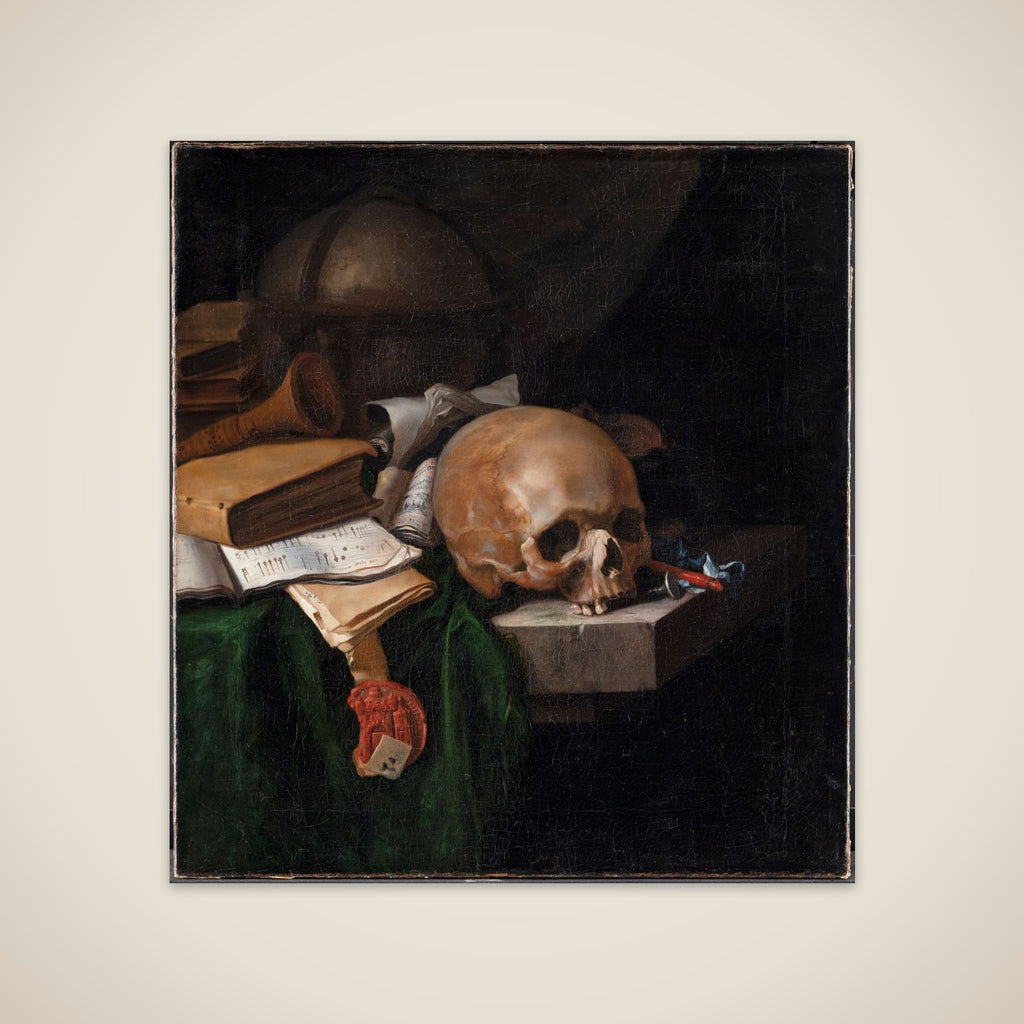 Vanitas-stilleben unframed print