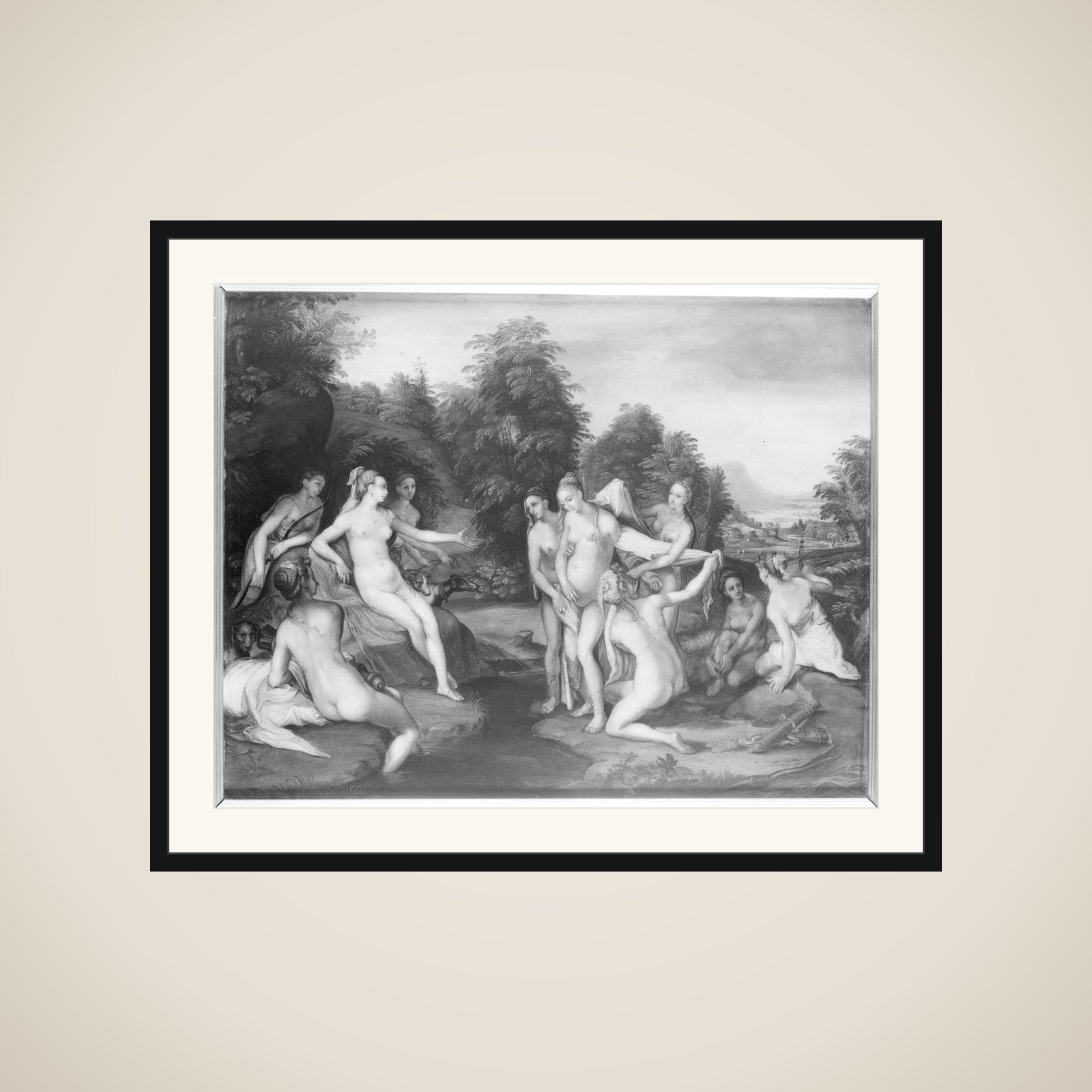 Diana og Kallisto framed