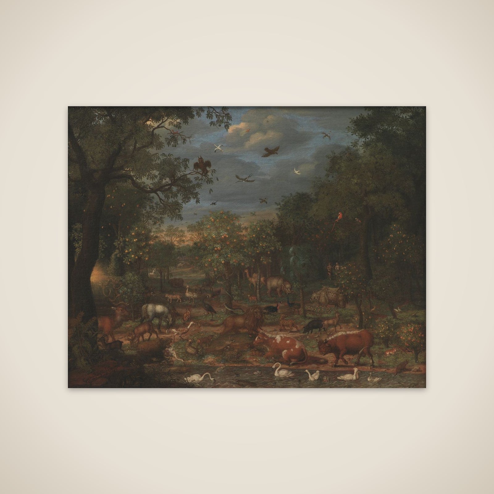 Paradisets have før syndefaldet unframed print
