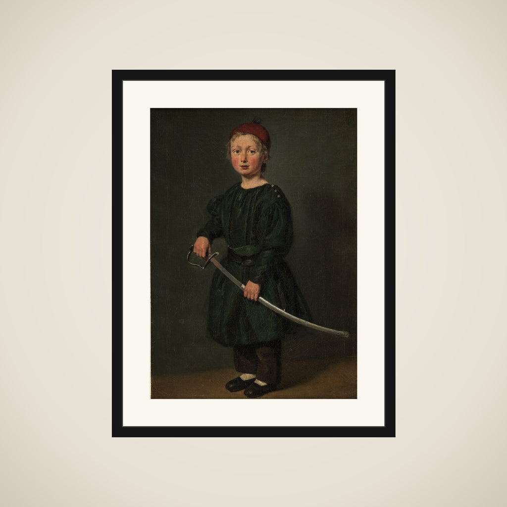 Drengeportræt. En af kunstnerens sønner framed