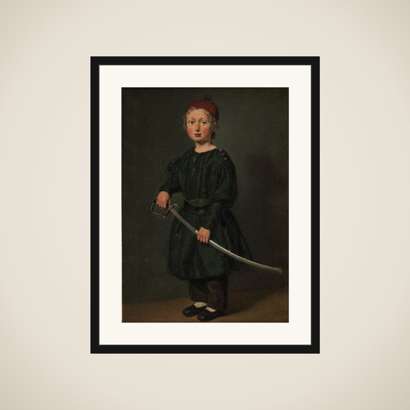Drengeportræt. En af kunstnerens sønner framed