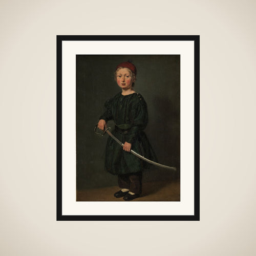 Drengeportræt. En af kunstnerens sønner framed