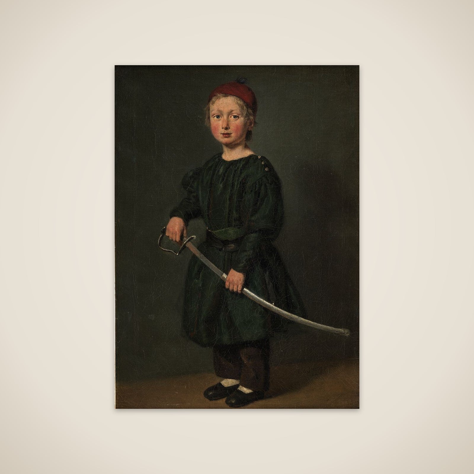 Drengeportræt. En af kunstnerens sønner unframed print