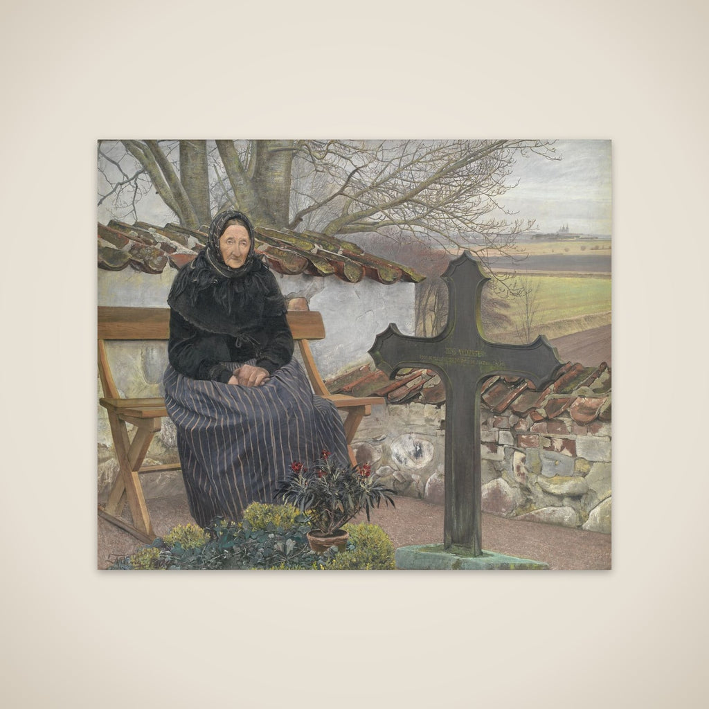 På kirkegården i Fløng unframed print