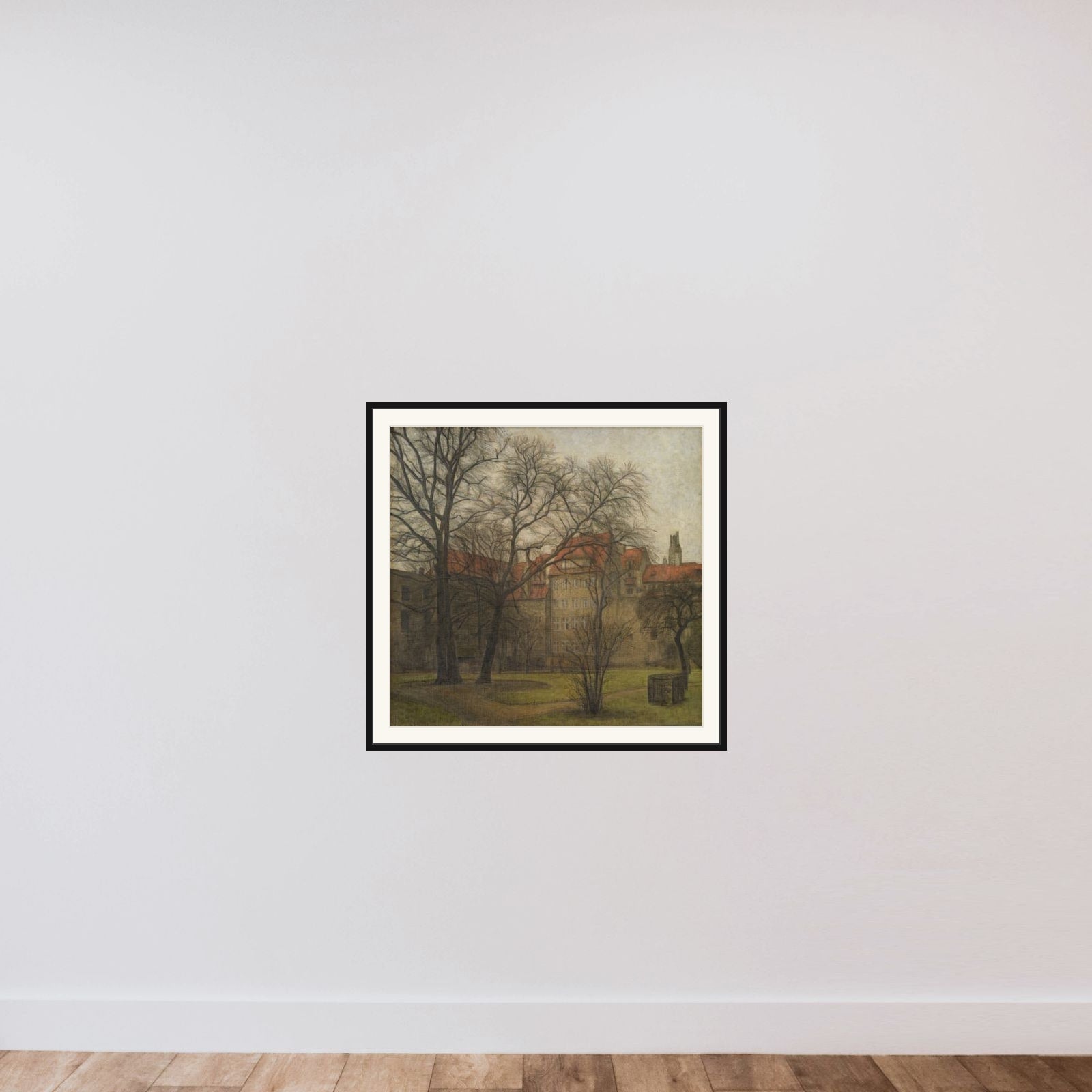 Haven ved Prinsens Palæ framed — shown to scale