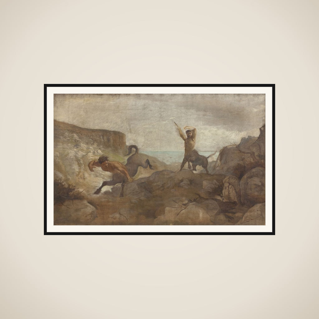 Kentaurer på vildsvinejagt framed