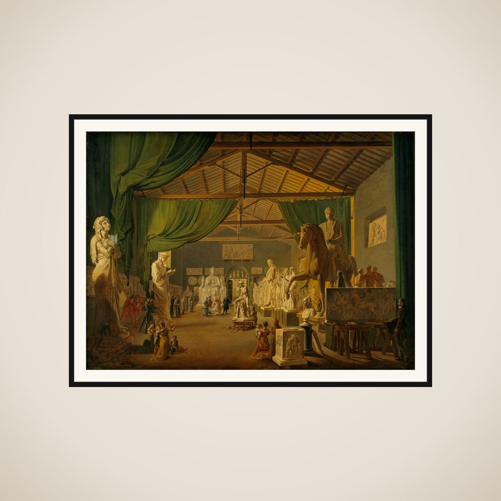 Pave Leo Xll aflægger besøg i Thorvaldsens værksteder ved Piazza Barberini, 18. oktober 1826 framed