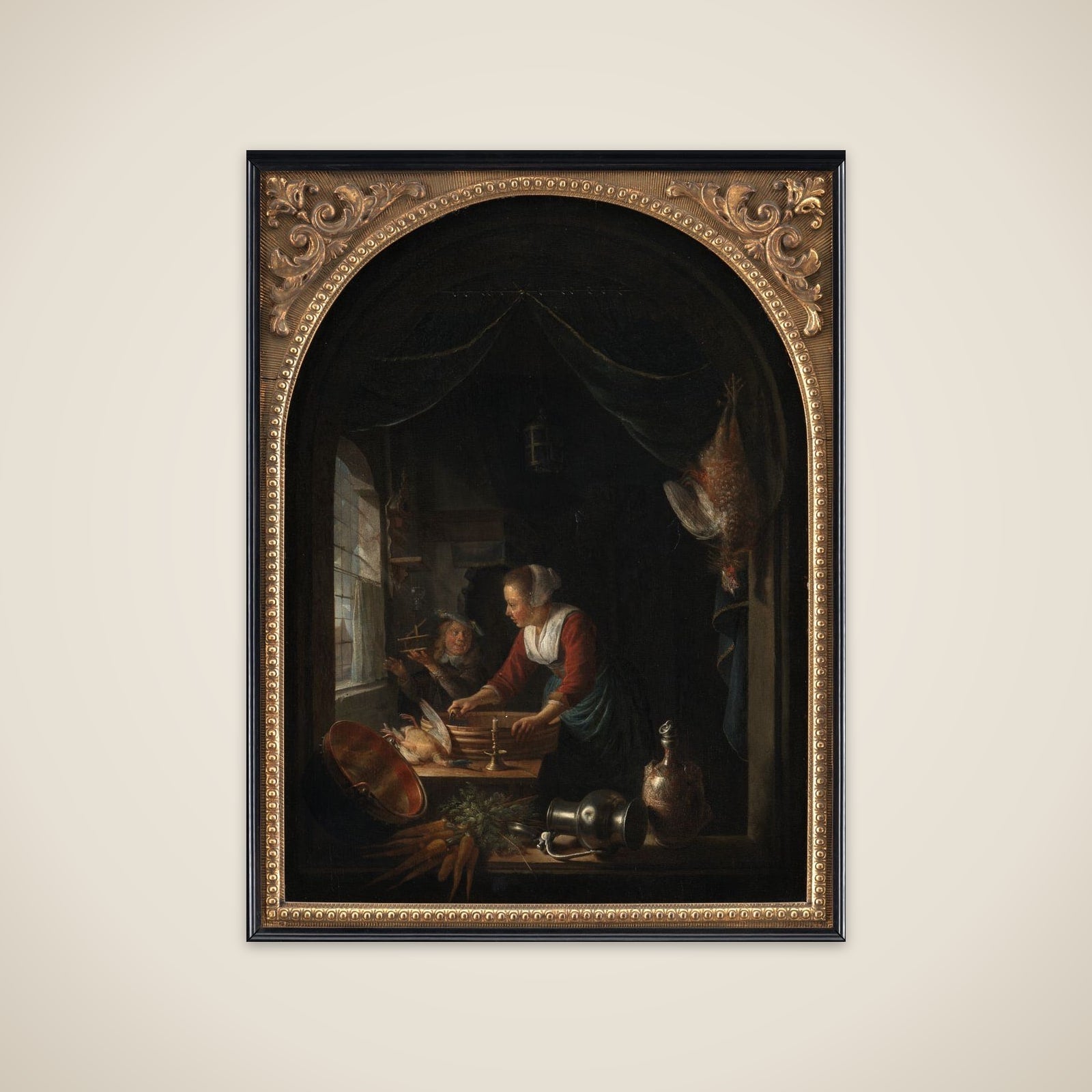 Køkkenscene unframed print
