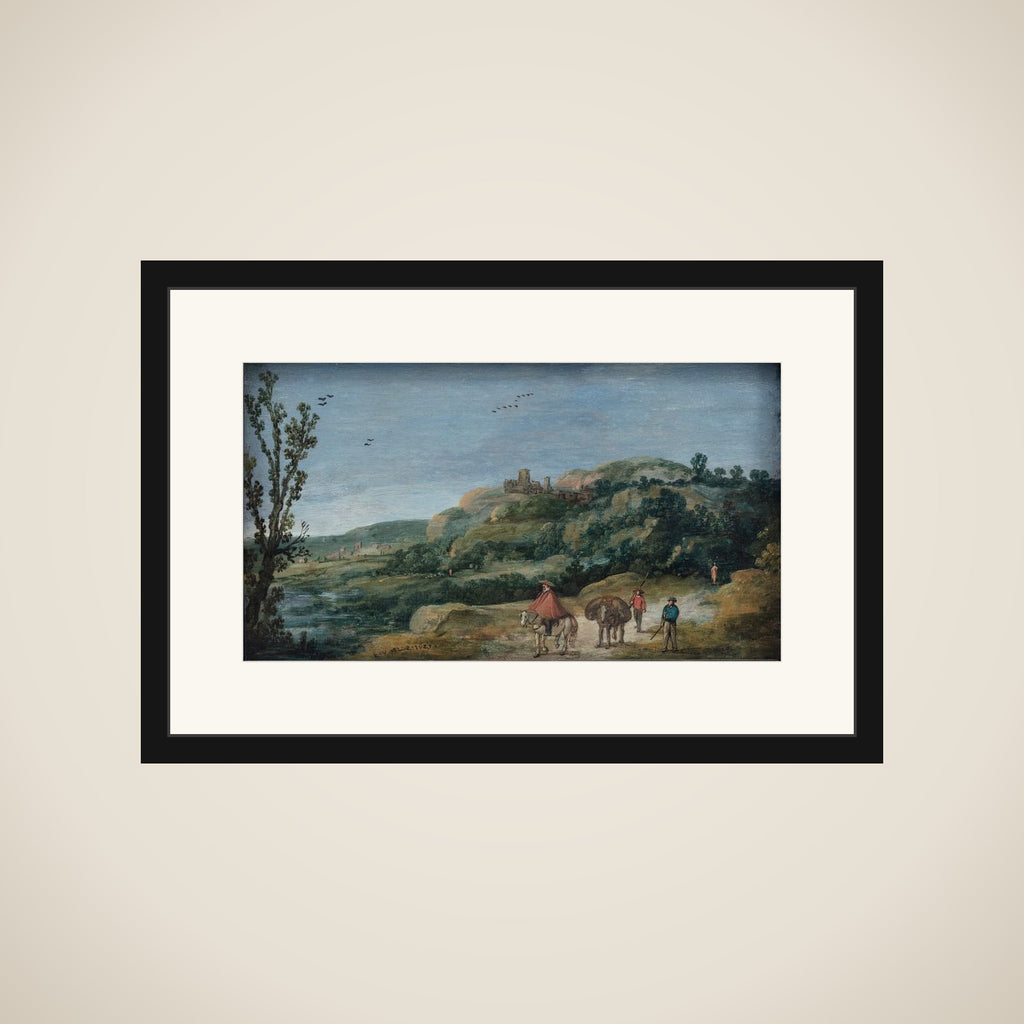 Bakket landskab framed