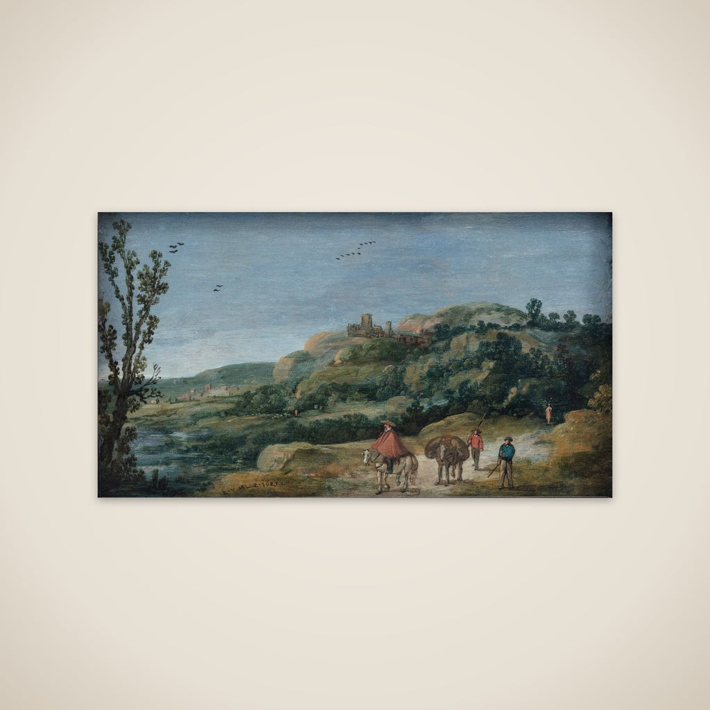 Bakket landskab unframed print