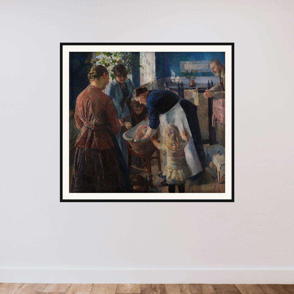 I baljen framed — shown to scale