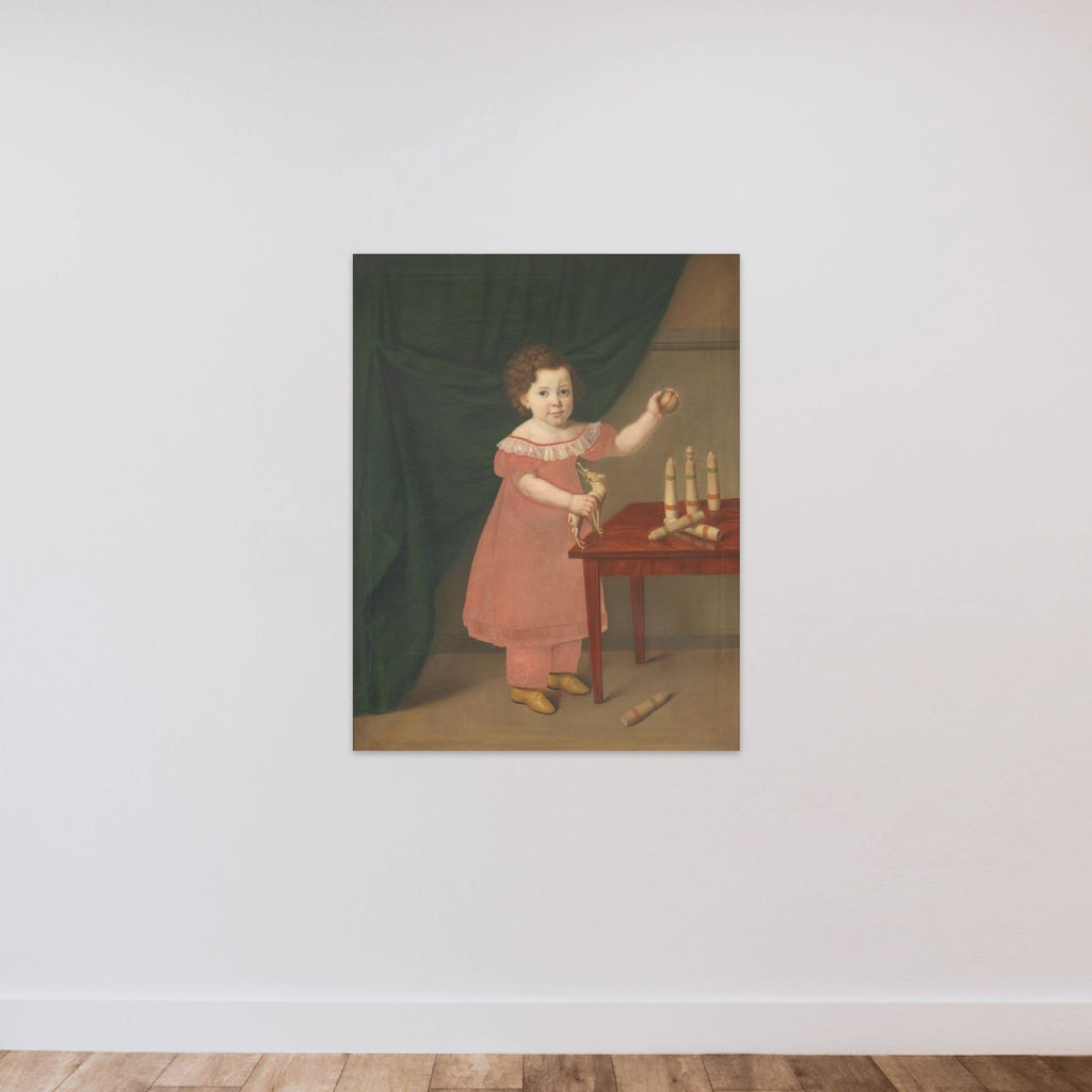 Barneportræt unframed — shown to scale
