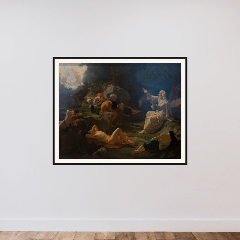 Profeten Ezekiels syn framed — shown to scale