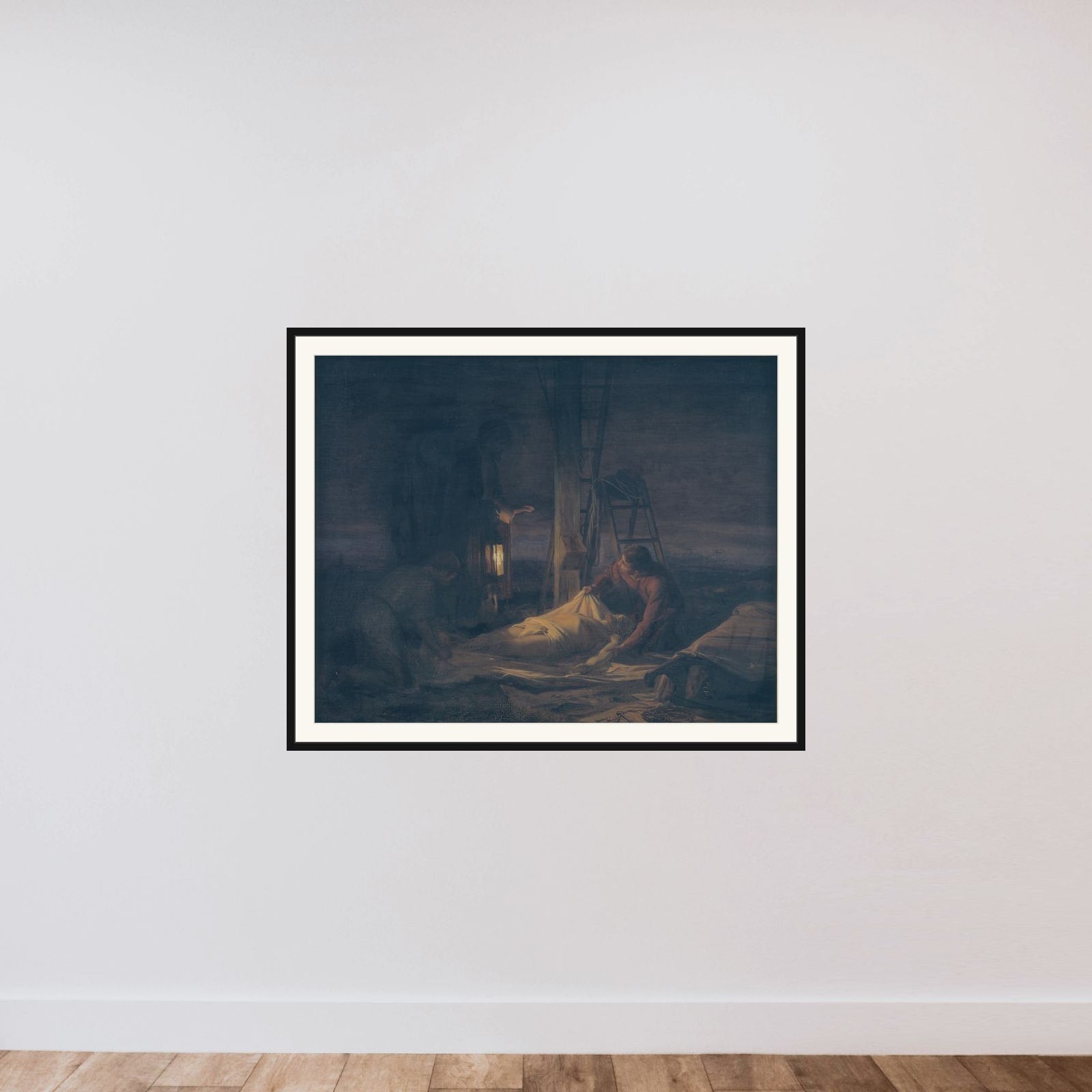 Kristi nedtagelse af korset framed — shown to scale