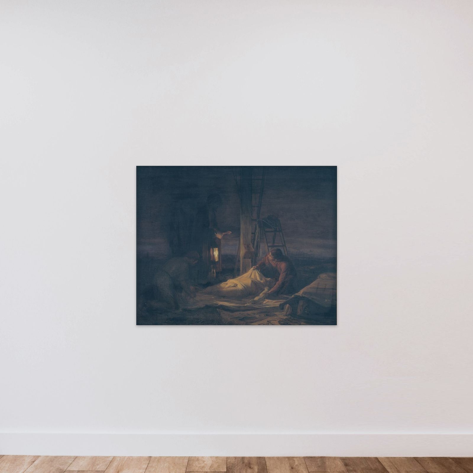 Kristi nedtagelse af korset unframed — shown to scale