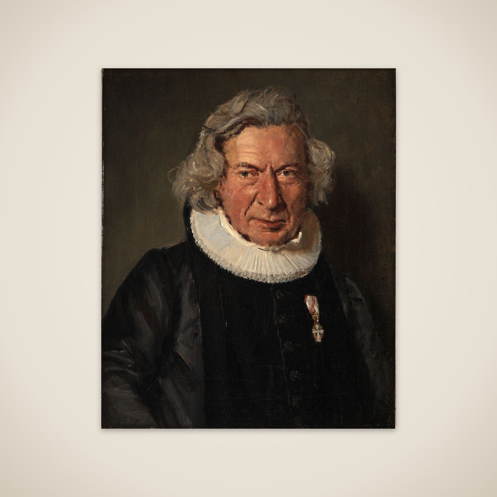 Teologen Andreas Gottlob Rudelbach unframed print