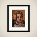 Kunstnerens søn, Holger, i hans tiende år framed