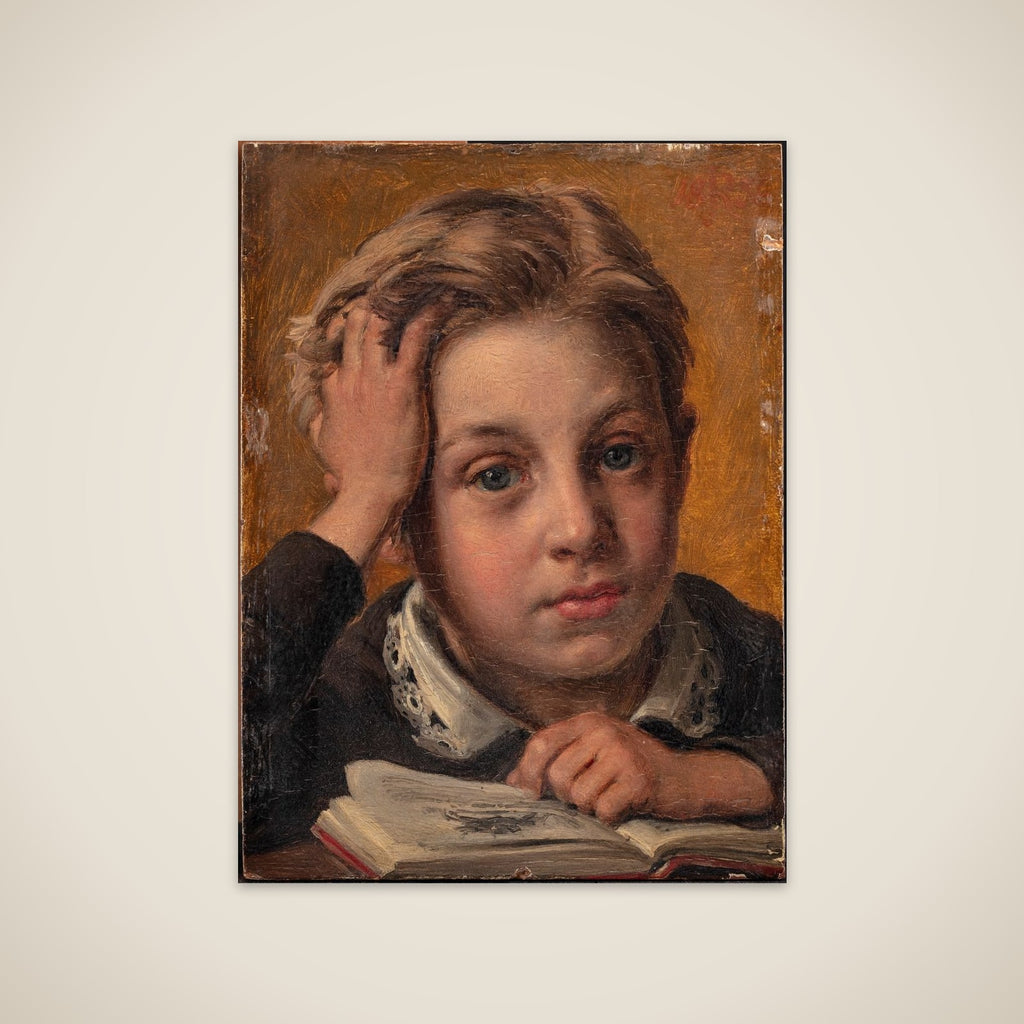Kunstnerens søn, Holger, i hans tiende år unframed print