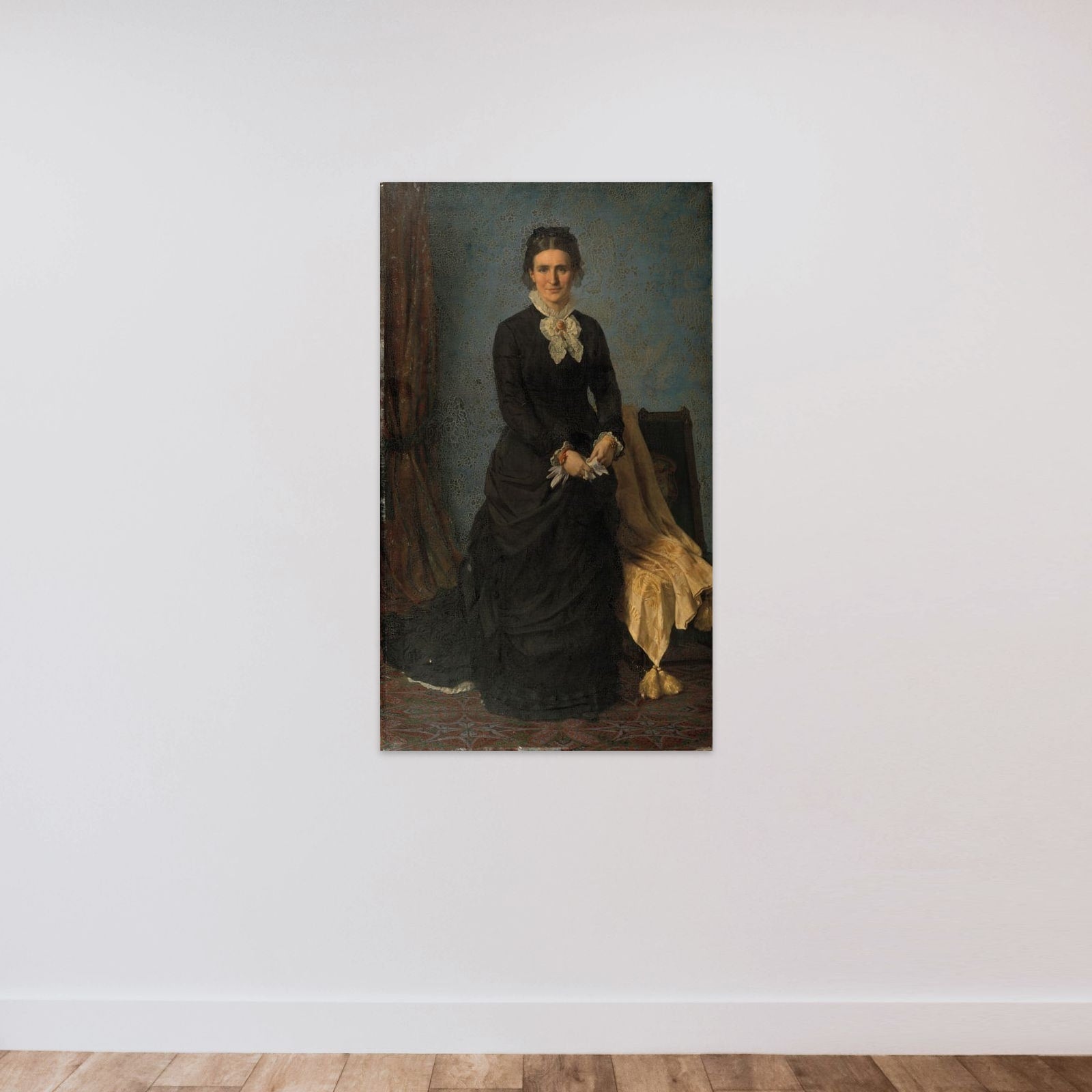 Kammerherreinde Caroline Amalie Meldahl, f. Ræder unframed — shown to scale