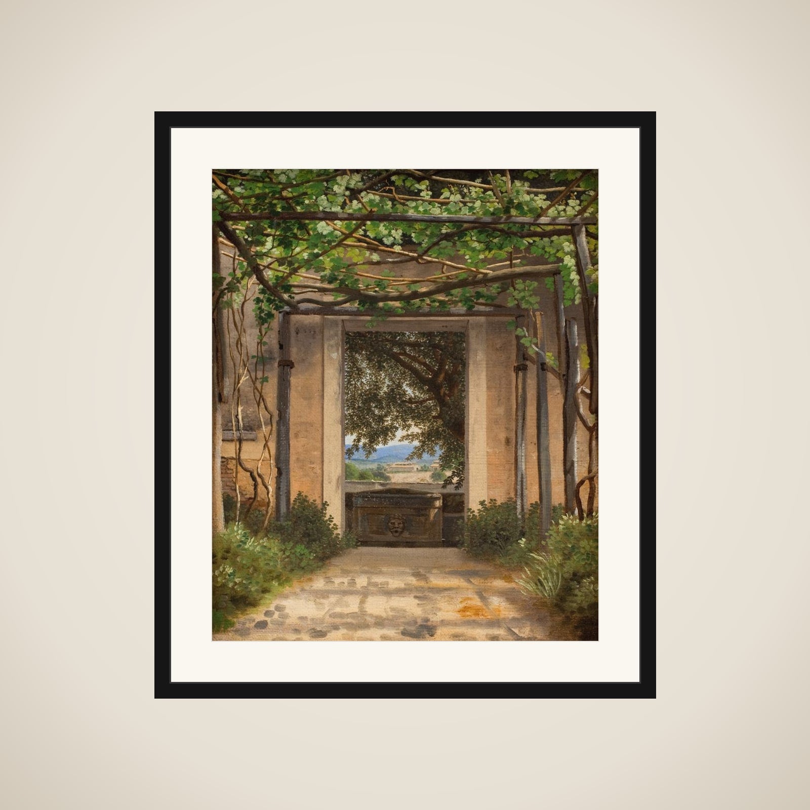 En pergola framed
