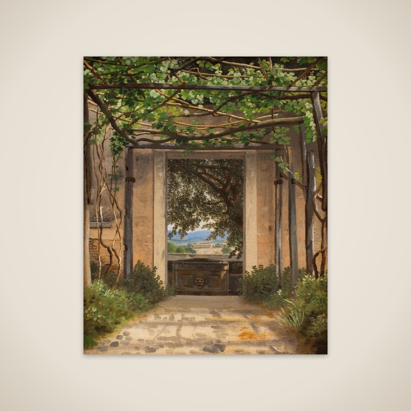 En pergola unframed print
