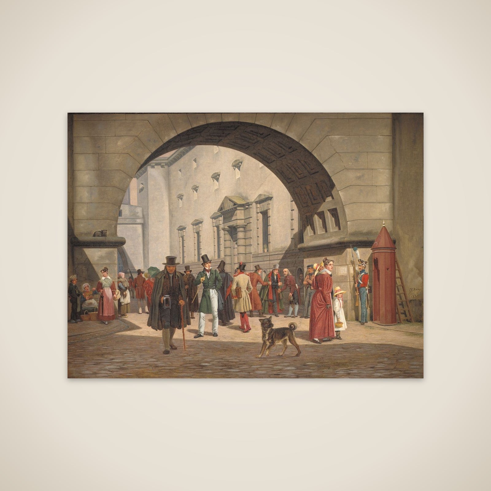 Arrestbygningen ved råd- og domhuset unframed print