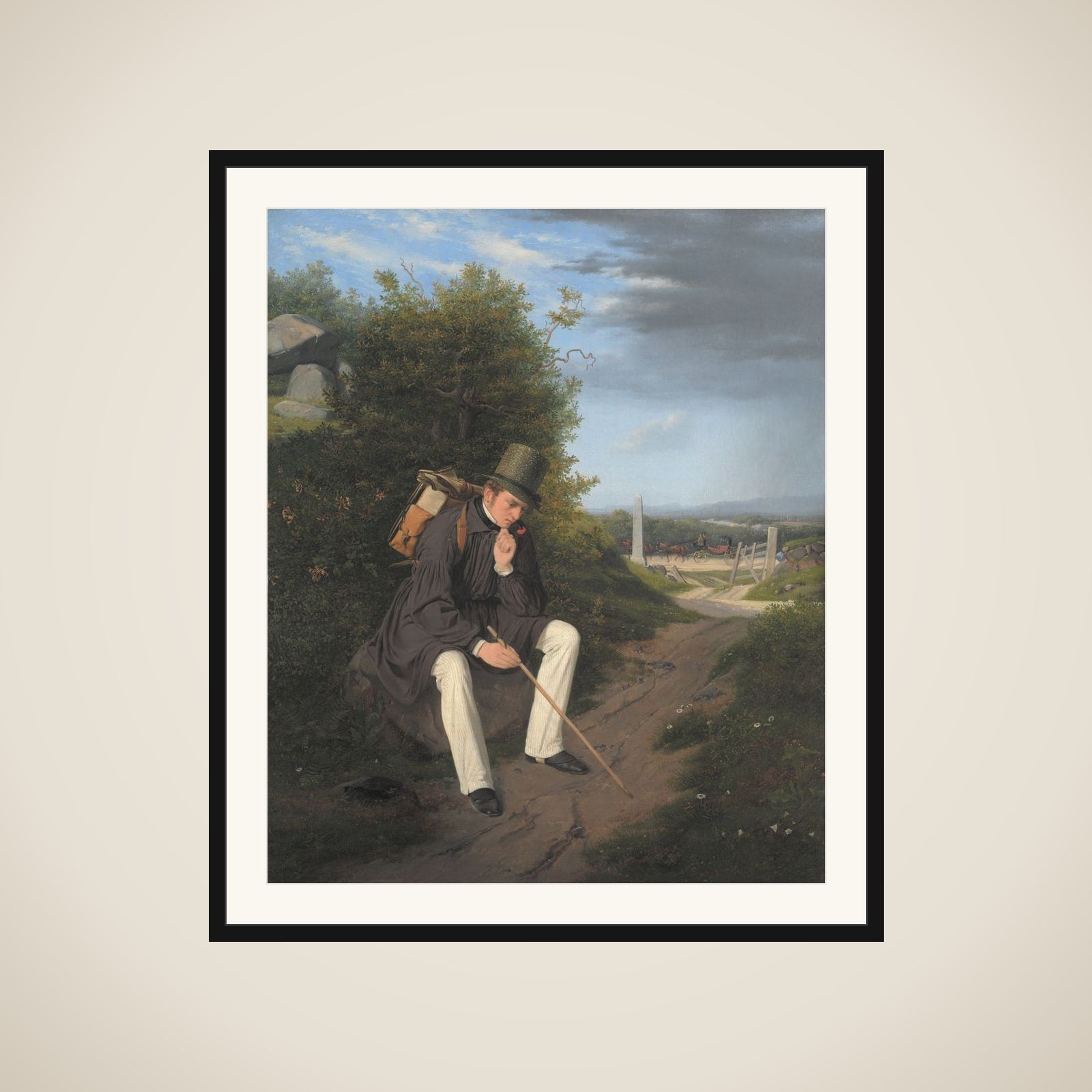 En kunstner på vandring framed