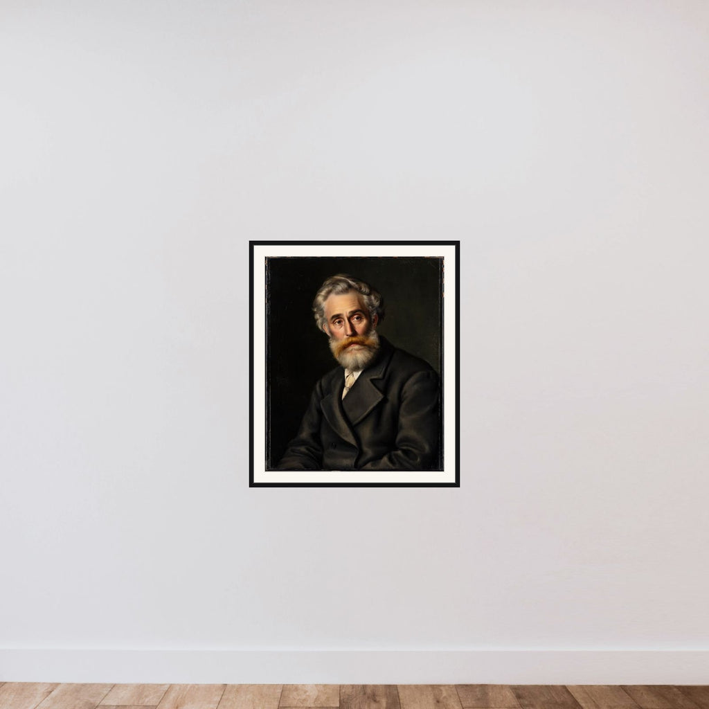 Maleren Vilhelm Kyhn framed — shown to scale