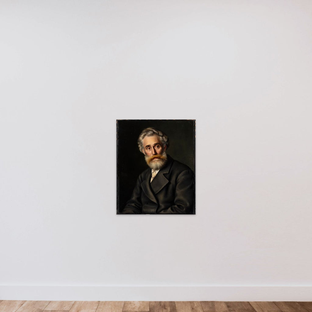 Maleren Vilhelm Kyhn unframed — shown to scale