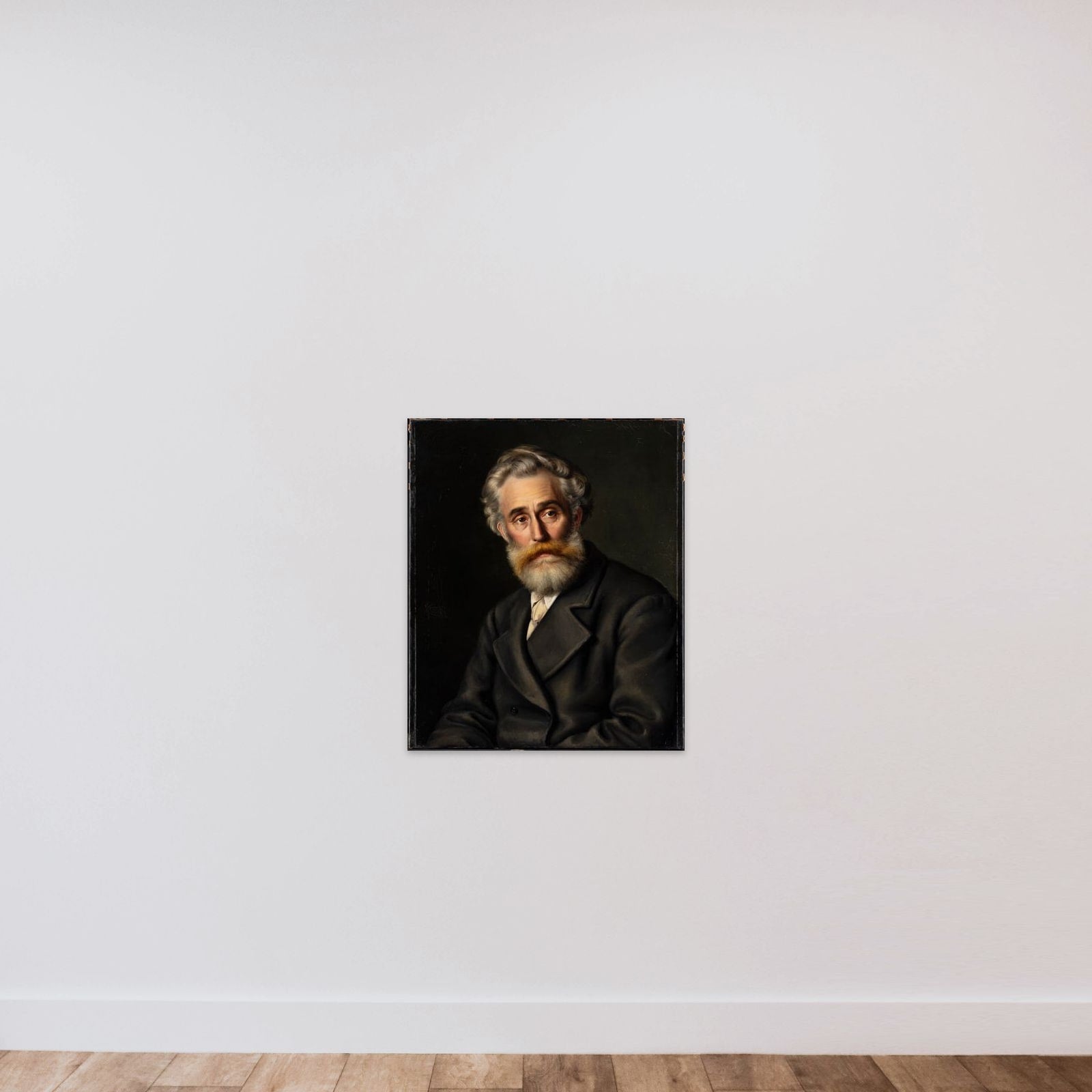 Maleren Vilhelm Kyhn unframed — shown to scale