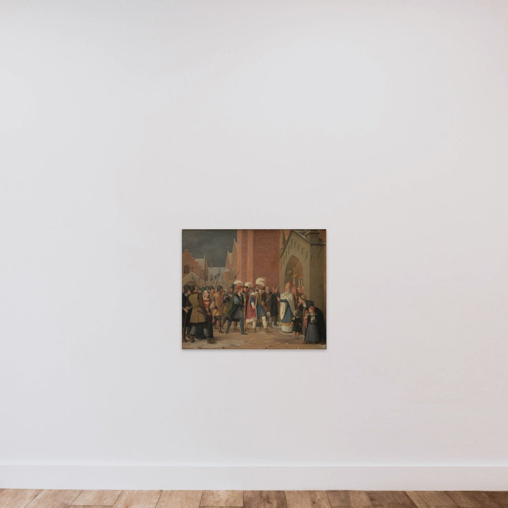 Svend Estridsen og biskop Vilhelm unframed — shown to scale