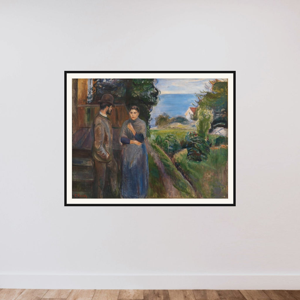 Aftenpassiar framed — shown to scale