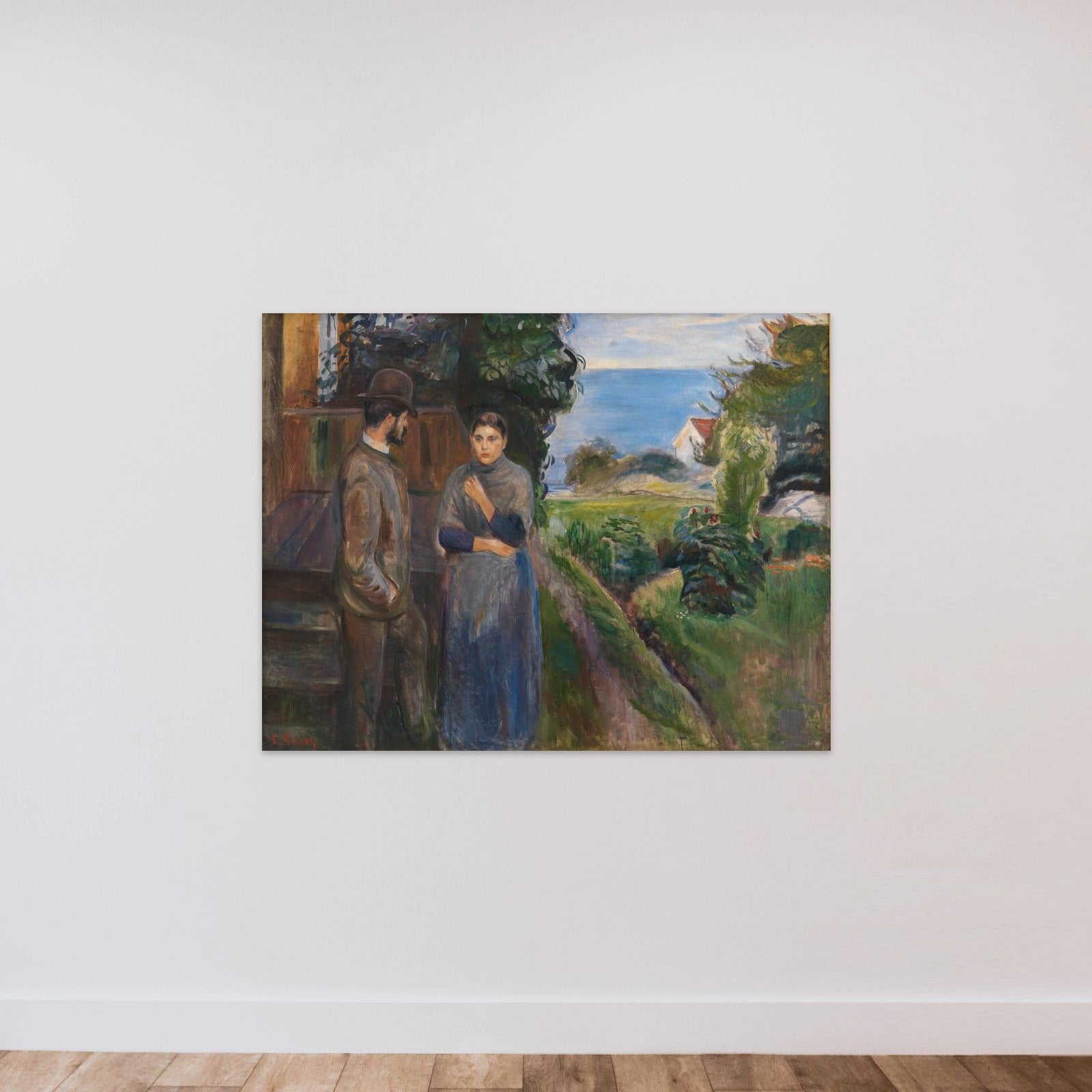 Aftenpassiar unframed — shown to scale