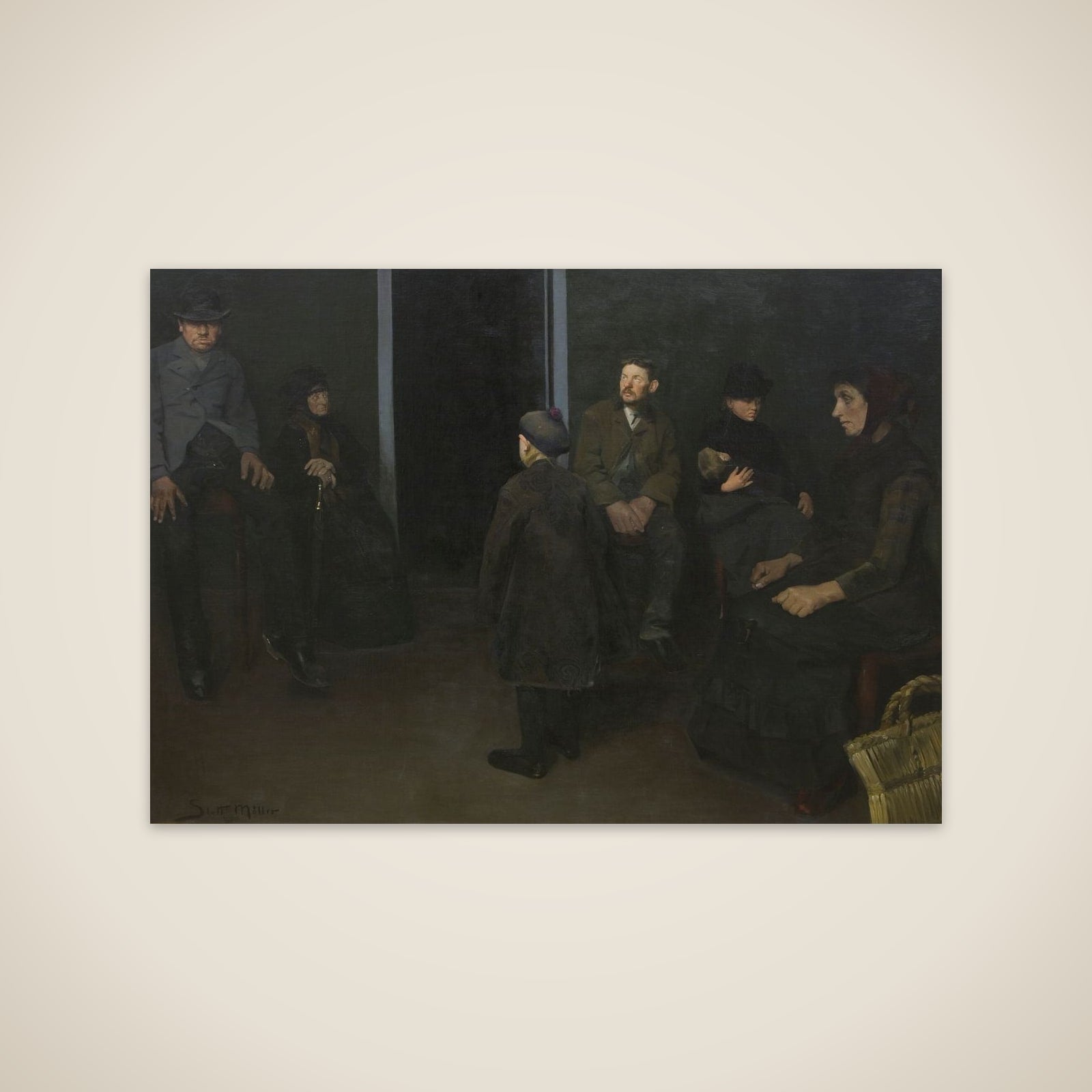 Fattigfolk. I dødens venteværelse unframed print