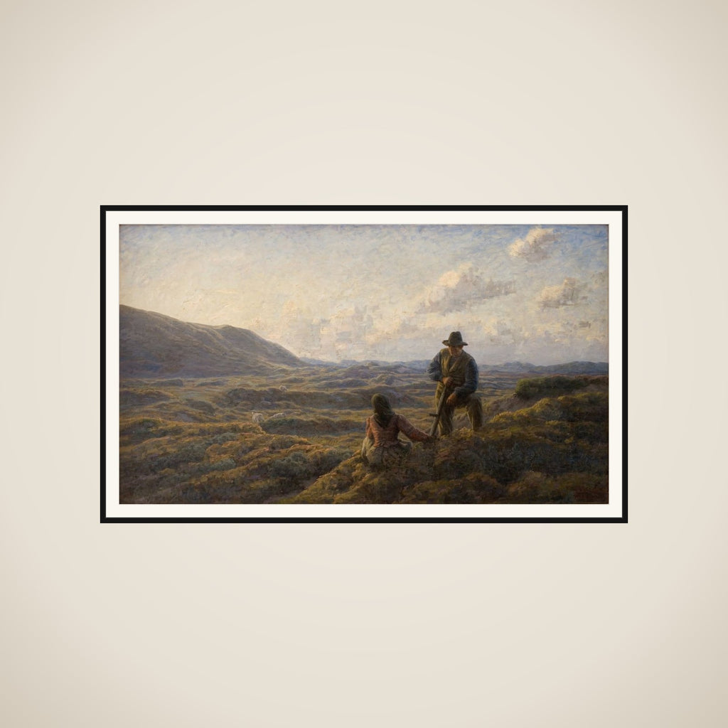 Idyl på heden framed
