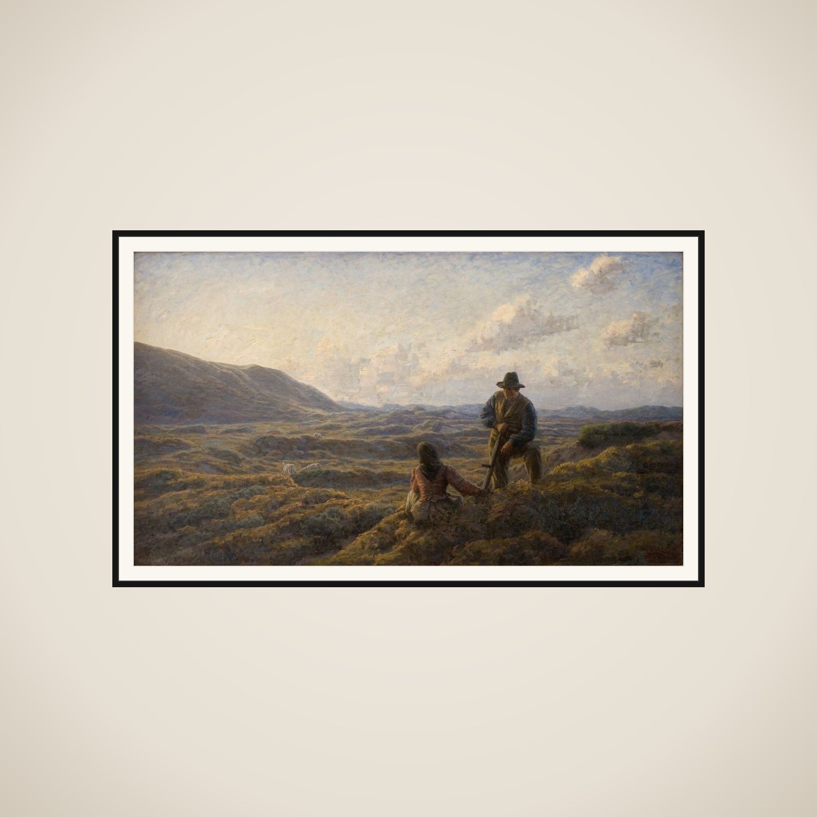 Idyl på heden framed