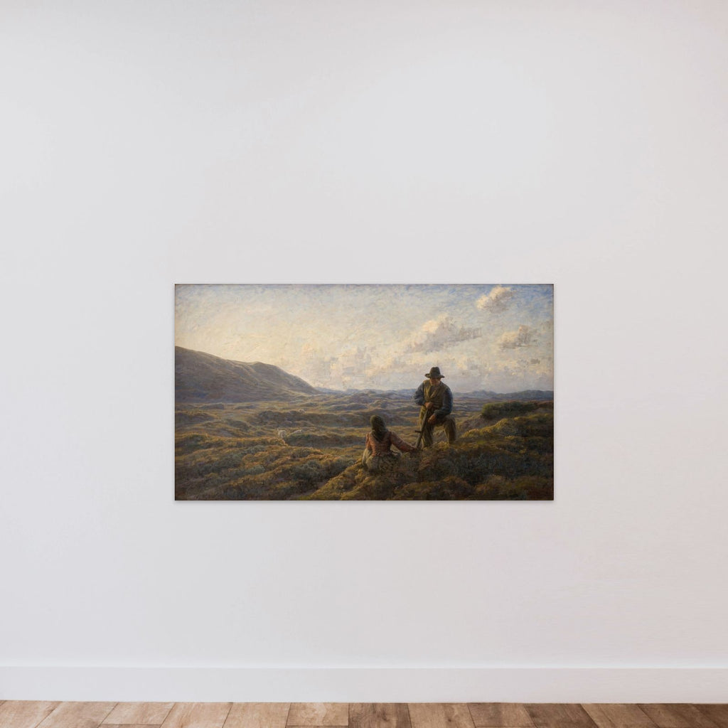 Idyl på heden unframed — shown to scale
