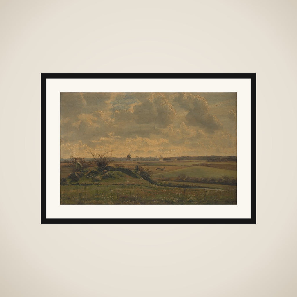 Landskab ved Gyrstinge framed
