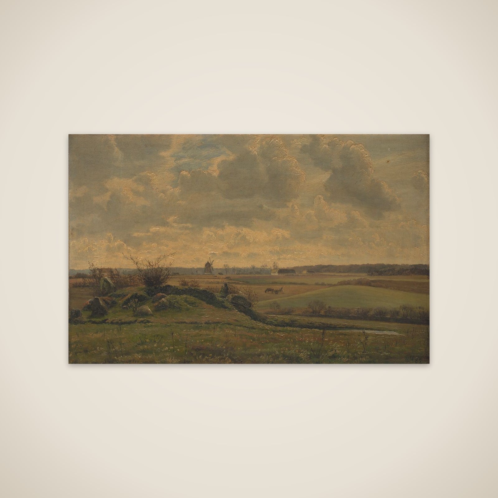 Landskab ved Gyrstinge unframed print