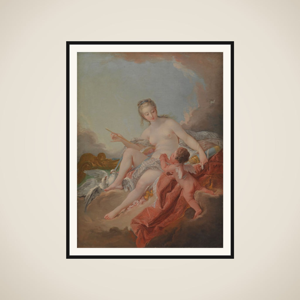 Venus og Amor framed